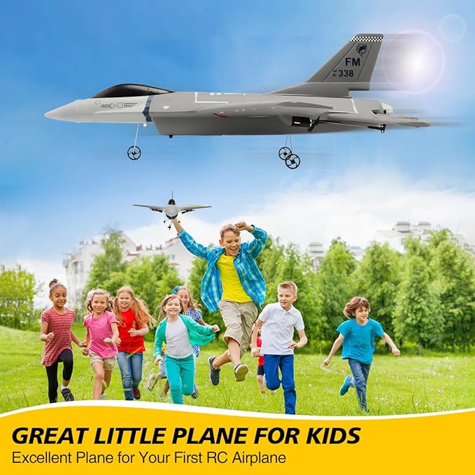 jaming RC Plane 3 Channel Remote Control Airplane for AdultsF16 RC Fighter with 6-Axis Gyro2.4GHz Controlled Hobby Glider Jet Aircraft for BeginnersAdults & Kids Gift