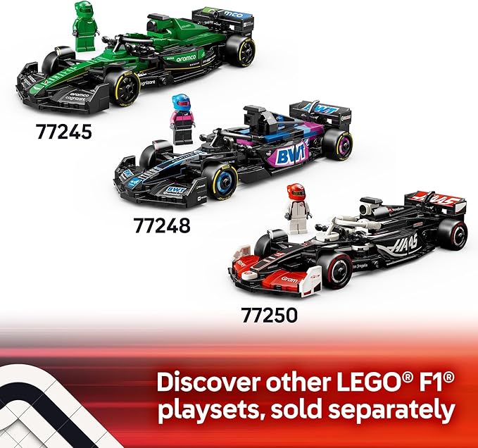 LEGO Speed Champions Ferrari SF-24 F1 Race Car Toys - Building Sets for Kids Boys & Girls Ages 10+ - Ferrari F1 Model Car Kits for Display or Play - Gift Ideas for Birthdays and Fans - 77242