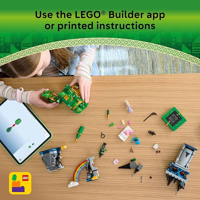 LEGO Wicked Emerald City & Kiamo Ko Castle Building Toy - Elphaba & Glinda Toy Figures 2 Buildable Playsets & Flying Monkey Minifigure for Kids Ages 9+ - Wicked Merch Gift for Girls &am