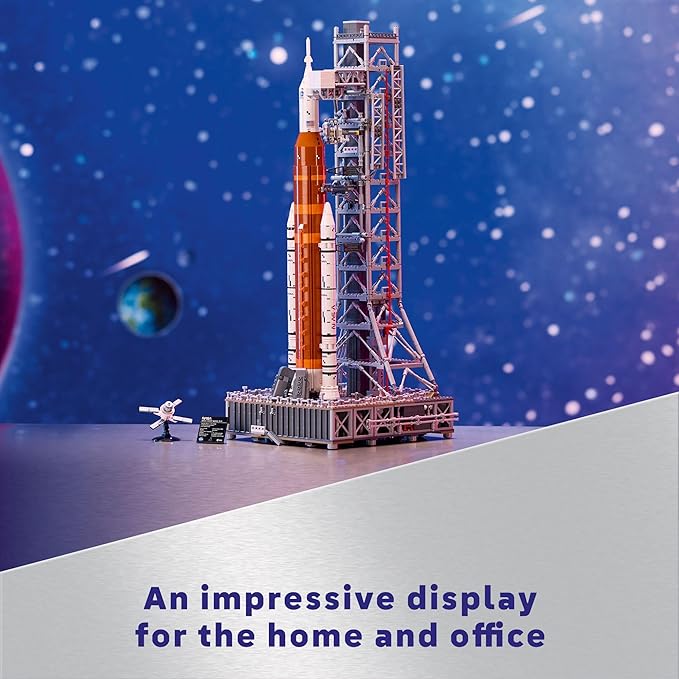 LEGO Icons NASA Artemis Space Launch System - DIY Rocket Model Building Set for Adults Ages 18+ - Gifts for Birthdays - Unique Bedroom Decoration for Space & NASA Lovers - 10341