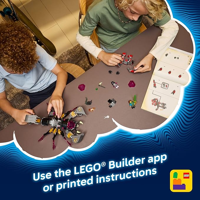 LEGO DREAMZzz Nightmare Scorpion Digger Building Toy for Boys & Girls - Pretend Play Set for Kids Ages 7+ - with 2 Build Options 3 Minifigures & Treasure Creature - Gift Idea for Birthdays -