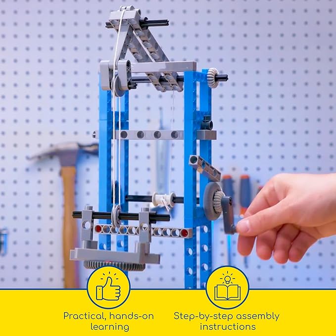 Thames & Kosmos Simple Machines Science Experiment & Model Building Kit Introduction to Mechanical Physics Build 26 Models to Investigate The 6 Classic Simple Machines