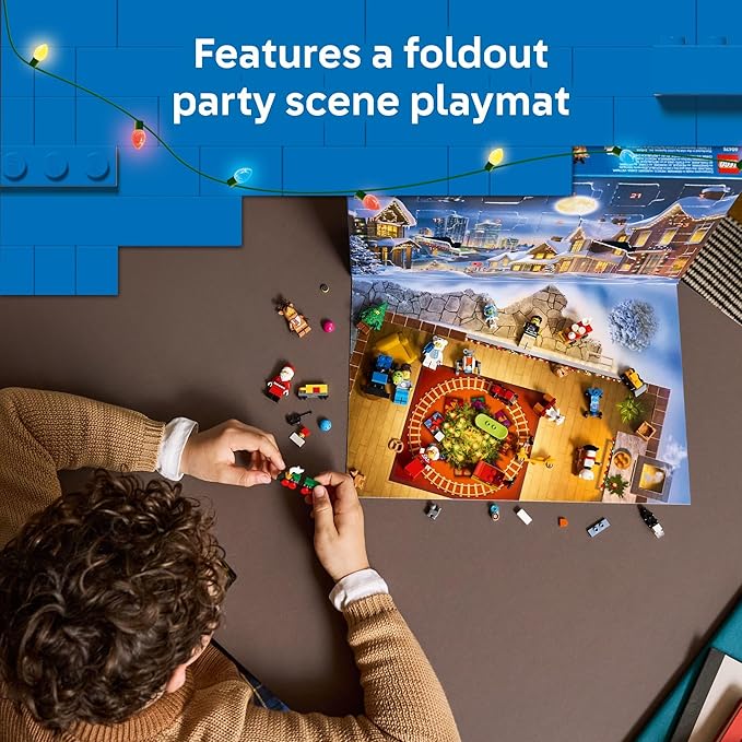 LEGO City Advent Calendar 2025 Kids Toy - Holiday Countdown Playset W/Santa & Mrs. Claus Minifigures for Boys & Girls Ages 5+ - 24 Buildable Surprises - Gift Idea for Christmas - 60475