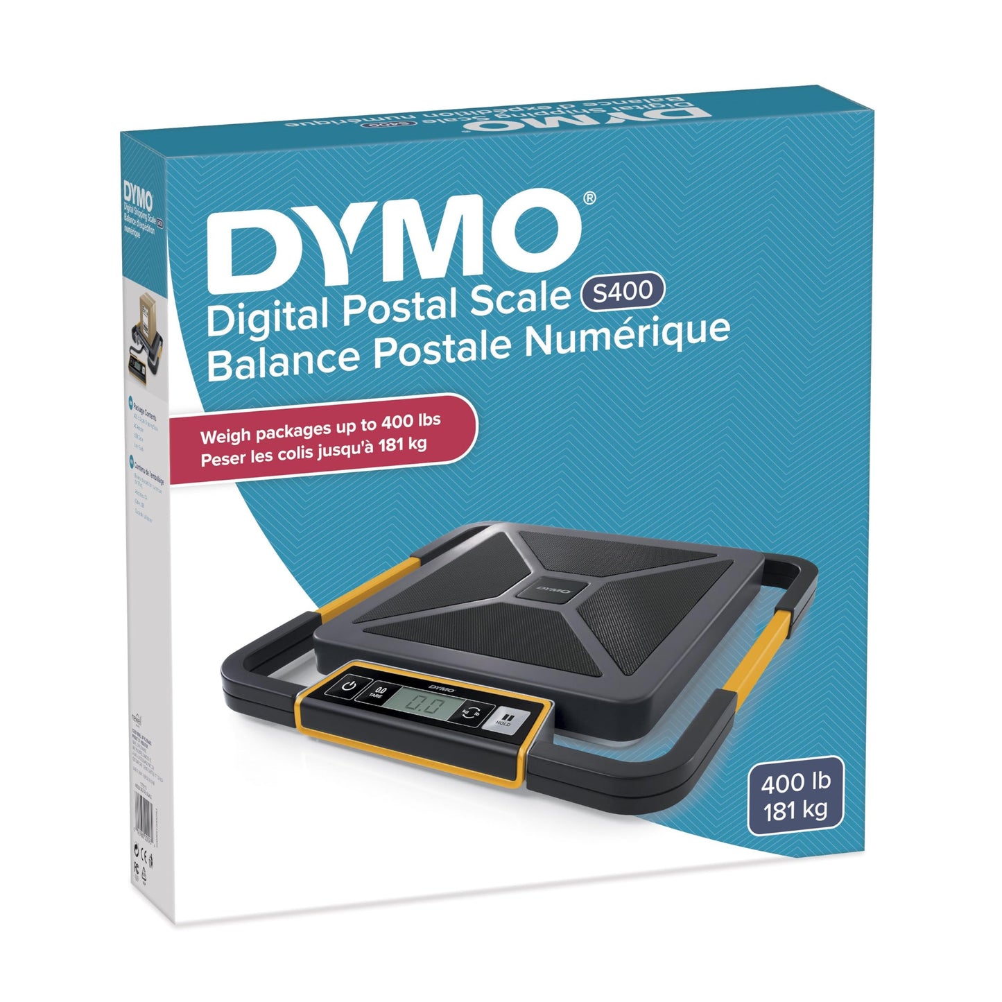 DYMO S400 Digital USB Shipping Scale, 400-Pound Capacity - Portable, Precise, Weigh Heavy and Bulky Packages
