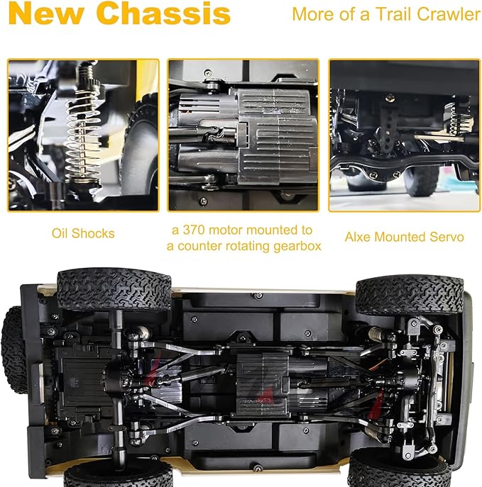 Skymaker WPL C74-1 Suzuki Jimny 1/10 Outdoor Remote Controlled Car 4WD Four Wheel Drive RC Car Rock Crawling Crawler for All Terriens Off-Road Driving