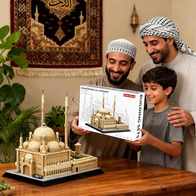 Egypt Mohammed Ali Mosque Building Blocks Cairo Landmark Architecture Model for Adults and Kids Creative Construction Set for Collectors & History Lovers