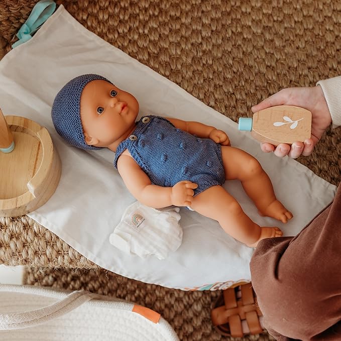 Miniland Realistic Baby Doll with Anatomically Correct Features Reborn Baby Dolls Cute Scented Body with Vanilla Perfume Comes in Polybag 12 5/8 inches Tall | Caucasian Boy