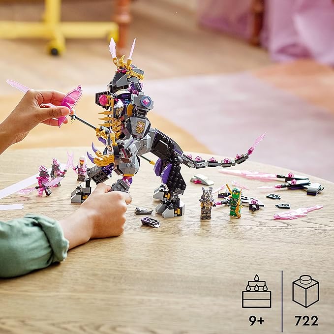 LEGO NINJAGO The Crystal King Set 71772 Battle Toy for Kids with Posable Centaur Action Figure and Lloyd Minifigure