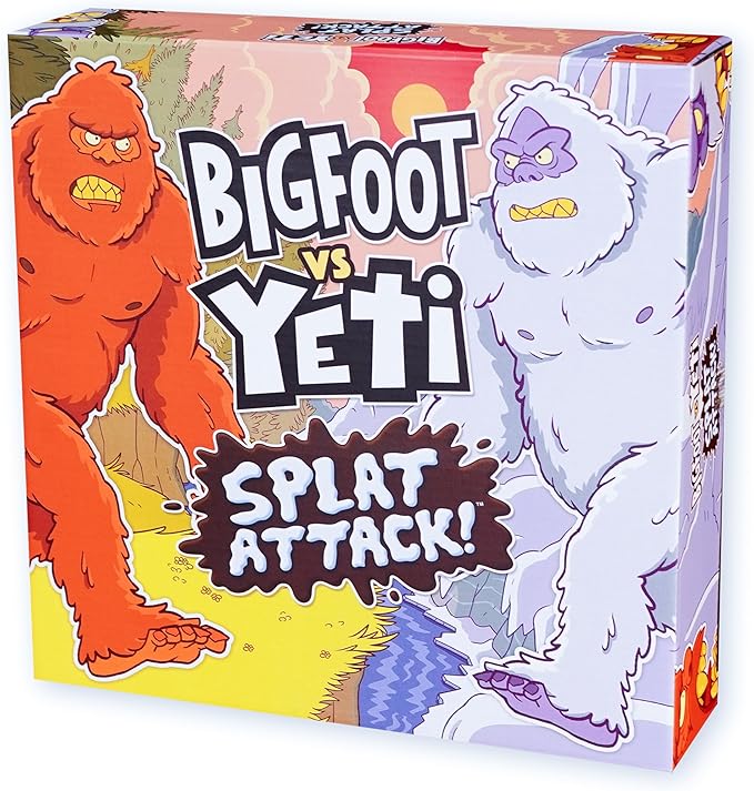 Bigfoot vs. Yeti: Splat Attack Funny Cryptid Showdown Catapult Launching Game for Kids & Family Fun 2 Players Ages 6+