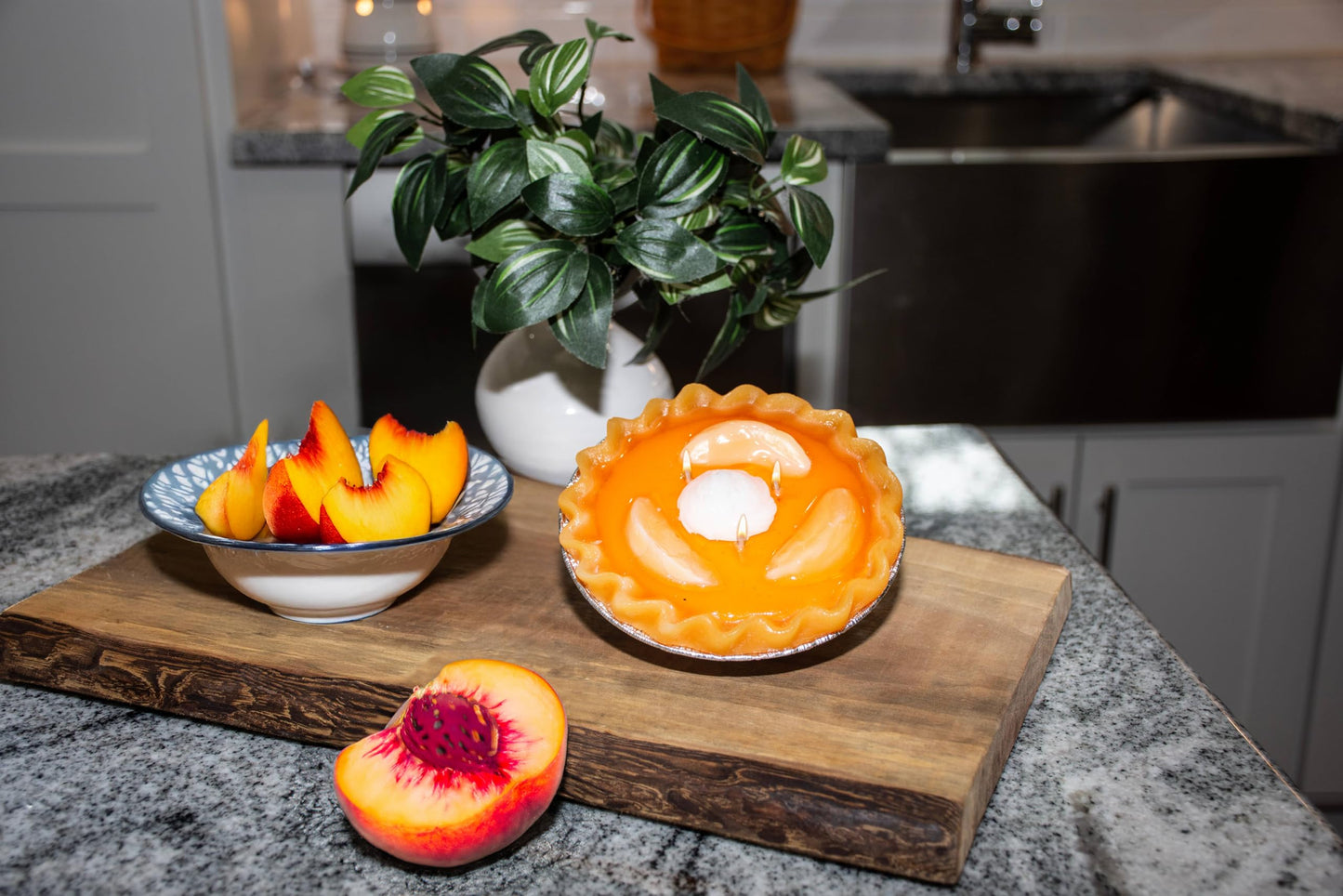 The Candle Cottage Pie Candles - Peach
