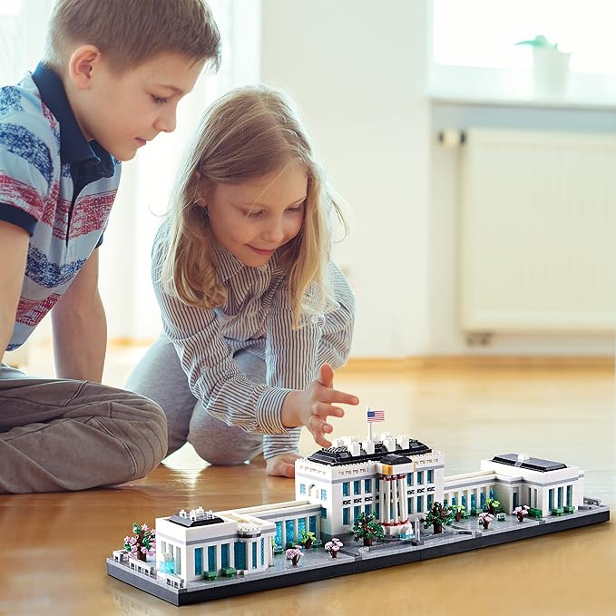 Architecture Series Mini Bricks for Adults and TeensUS Capital White House Construction SetMicro Blocks Set3520 PCSLandmark Model