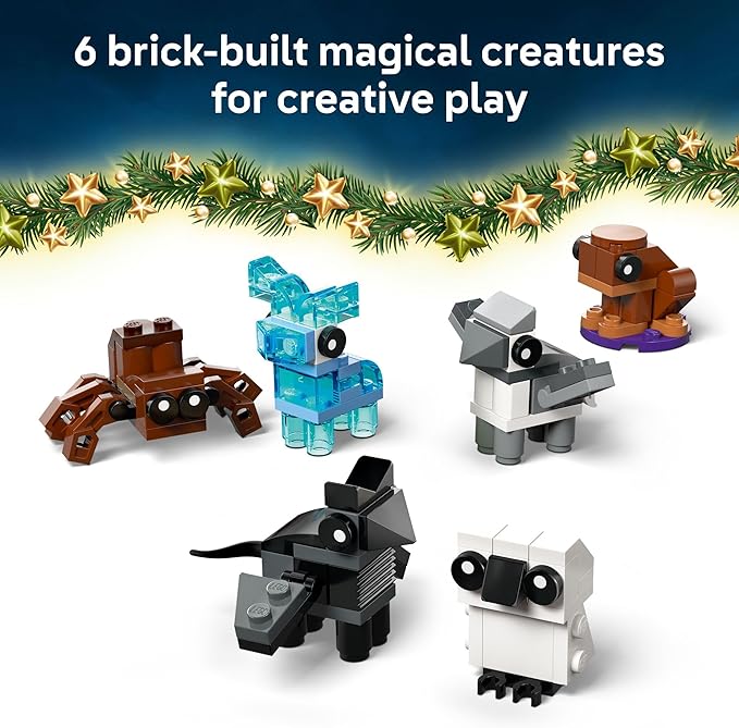 Lego Harry Potter Advent Calendar 2025 Kids Toy - Holiday Countdown for Boys & Girls 7+ - 24 Buildable Surprises Including Harry Draco & Luna Minifigures - Kids Gift Idea for Christmas - 76