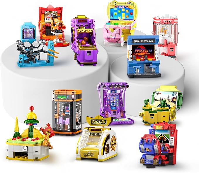 NUTCRACKER 12 in1 Game Console Building Set for Adults Mini Friends Game Console Toy Building Set Party Favors for Goodie Bags Easter Birthday Gifts(1228 Pieces)