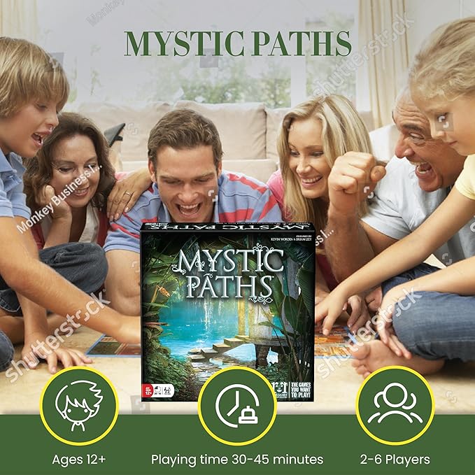 R&R Games Mystic Paths Cooperative Board Game for Adults and Kids Card Games for Family Night