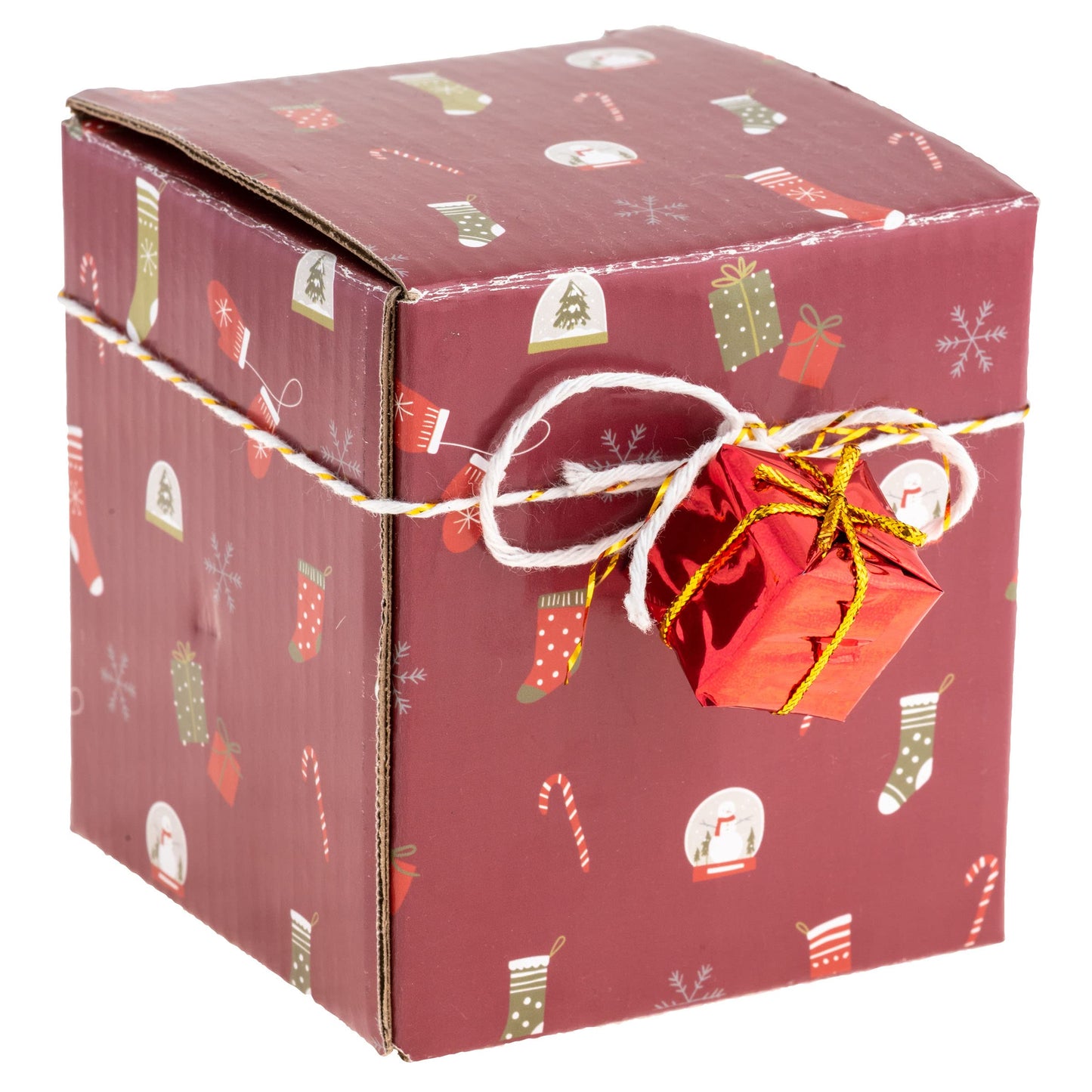 Giftable Holiday Boxed Soy Wax Candle Stockings/Tobacco Bay Leaf