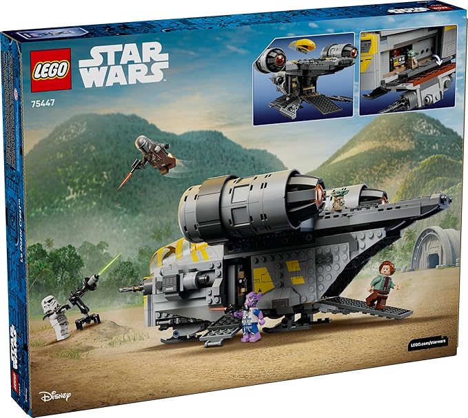 LEGO Star Wars: The Mandalorian and Grogu The Razor Crest Building Toy - Build and Display Set for Boys & Girls Ages 10+ - Star Wars Gifts for Birthdays & Fans - 75447