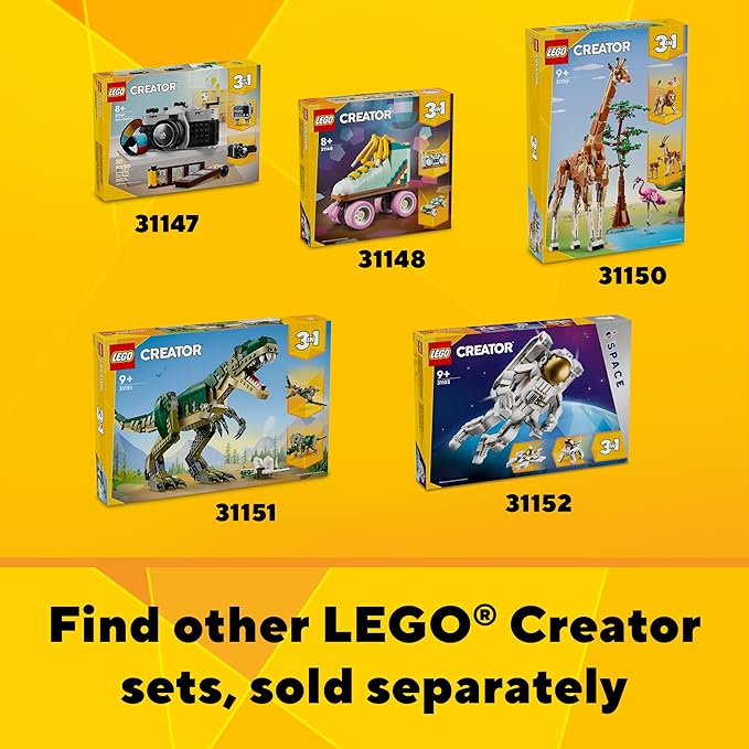 LEGO Creator 3 in 1 Modern Toy House - Kids Toy Building Set with 3 Building Options for Boys & Girls Ages 9+ - with 2 Minifigures for Pretend Play - Gift Idea for Birthday - 31153