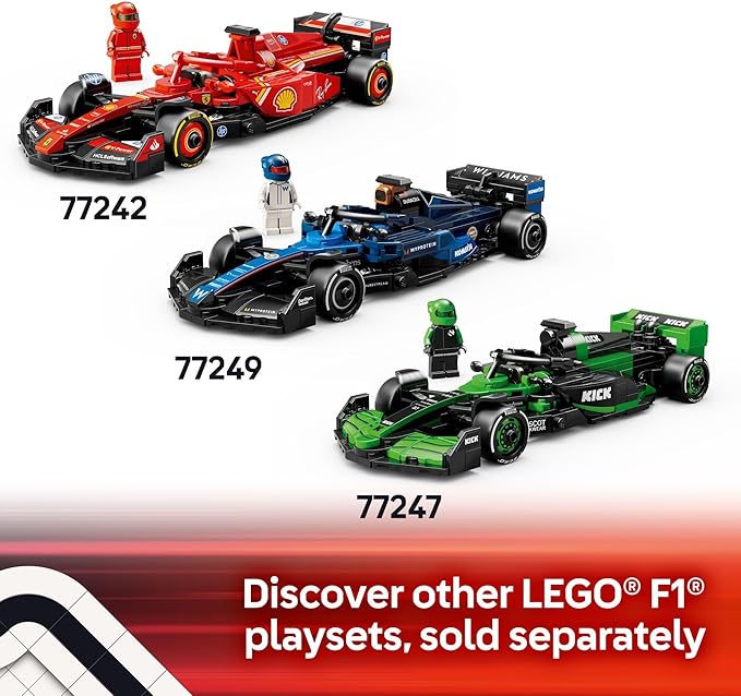 LEGO Speed Champions Aston Martin Aramco F1 AMR24 Race Car Toy - Building Set for Kids Boys & Girls Ages 10+ - Toy Car for F1 Fans - Gift Idea for Birthday - 77245