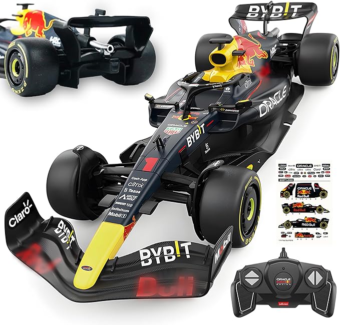 BEZGAR F1 Remote Control Car - Officially Licensed Rb18 Toy Car 1:18 Model Vehicle 2.4GHz Race F1 RC for BoysGirls and Adults Ideal for Kids & Collectors 94800