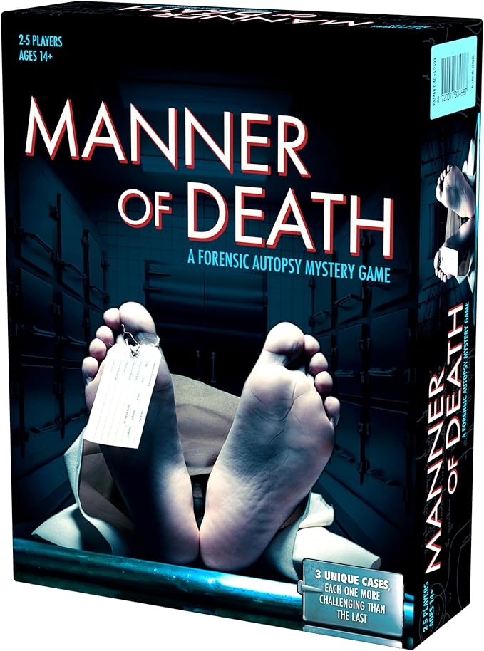 Endless Games Manner of Death | True Crime Autopsy Game | Forensic Investigation Mystery with 3 Unique Cases | 2-5 Players Ages 14+
