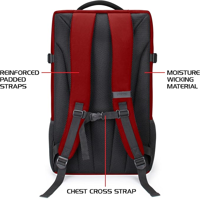 ENHANCE Collector's Edition Board Game Backpack - Reinforced Rigid Board Game Storage with Padded Shoulder Straps Carrying Handle and Accessories Pockets for Dice Card Games More (Dragon Red)