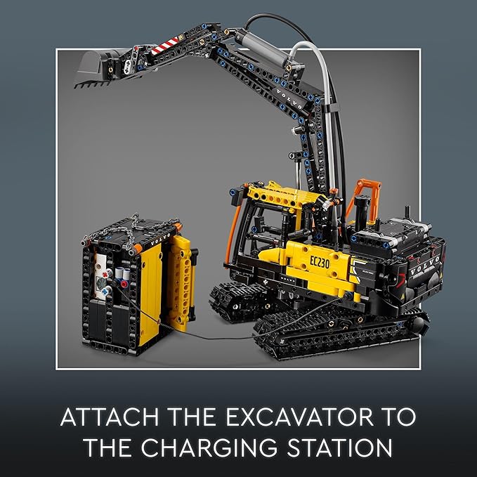 LEGO Technic Volvo FMX Truck & EC230 Electric Excavator Building Toy Volvo Truck Toy with 2 Model Vehicles Great Gift for Boys and Girls Ages 10 and Up Who Love Heavy Duty Construction Models 4