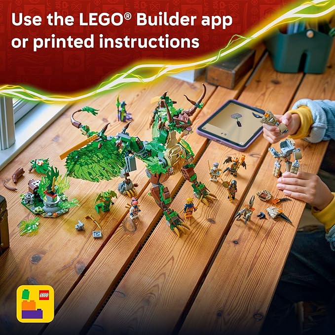 LEGO NINJAGO The Dragon of Life Building Toy for Boys & Girls - Poseable Dragon Toy Figure & Playset for Kids Ages 9+ - W/Mini Mech & 8 Minifigures for Pretend Play - Gift Idea for Birthd