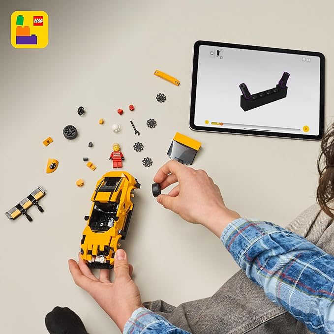 LEGO Speed Champions Porsche 911 GT3 RS Super Car Toy - Model Kit & Pretend Play Toy for Boys & Girls Ages 9+ - Sports Car Building Set for Kids & Racing Fans - Gift Idea for Birthdays -