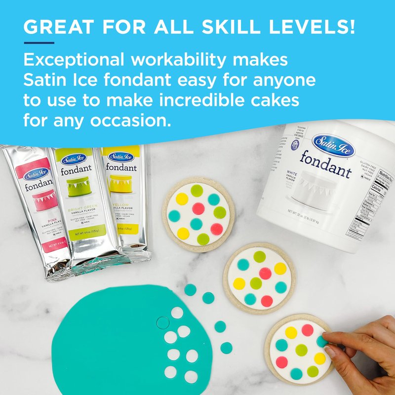 Satin Ice - Fondant White Vanilla 5 lb