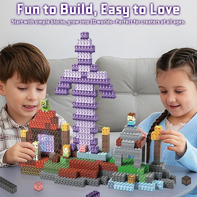 JIMI Building Blocks Set Premium Interlocking Blocks with Characters & Vivid Scenes - Creative Construction Toy for Kids 6+ & Builders STEM Learning Toy