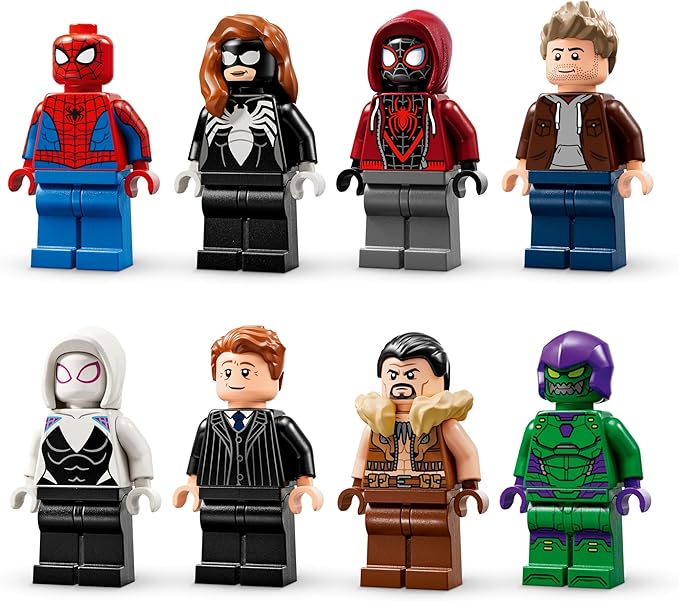 LEGO Marvel Spider-Man vs. Oscorp Building Toy - Pretend Play Set W/8 Toy Minifigures for Boys & Girls Ages 10+ - Super Hero Building Blocks for Preteens Idea for Birthdays - 76324
