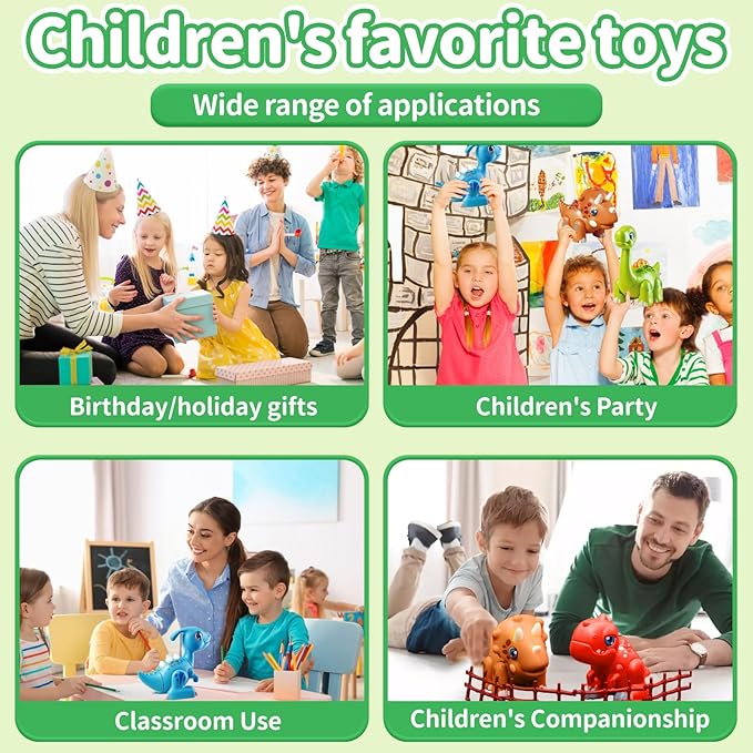 Assembly Dinosaur Toy Set for Kids Ages 3-5 Magnetic Dino Toys with Lights & Sounds Take Apart Dinosaur Building Set Creative STEM Educational Gift for Boys Girls