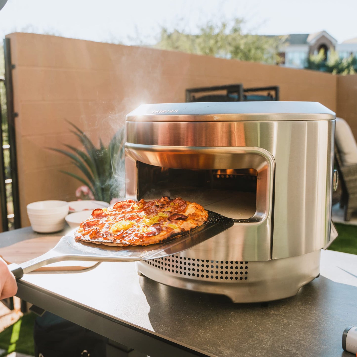 Solo Stove Stainless Pizza Peel | Stainless Serving Board, Pizza Paddle with Built-in Ridges, Accessory for Solo Stove Pi Pizza Oven, Other Ovens, 304 Stainless Steel, L: 24 in x W: 11.75 in, 1.8 lbs