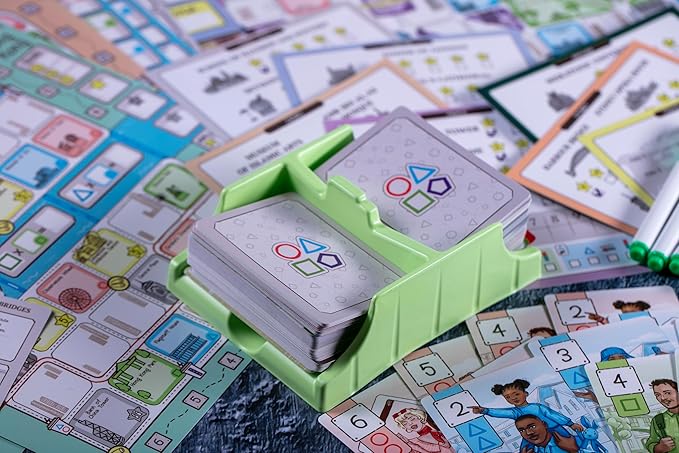 CrowD Games | En Route: A Stroll & Write Game | Flip and Write | Tourism | Route Building | for Adults and Families| Solo Mode Included | 1-4 Players | Ages 14 and up | Average Playtime 30 min