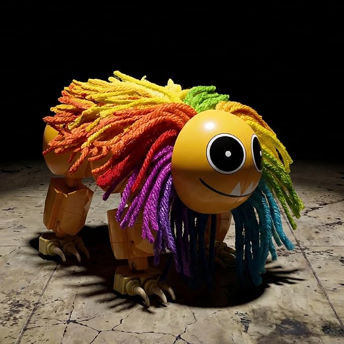 Brickcraft Poppy Playtime Chapter 4 Yarnaby Building Set with Real Yarn 268 Piece Fully Posable Creature Action Figure Collectible Horror Game Building Toys Gift for Boys & Girls Ages 8 and Up
