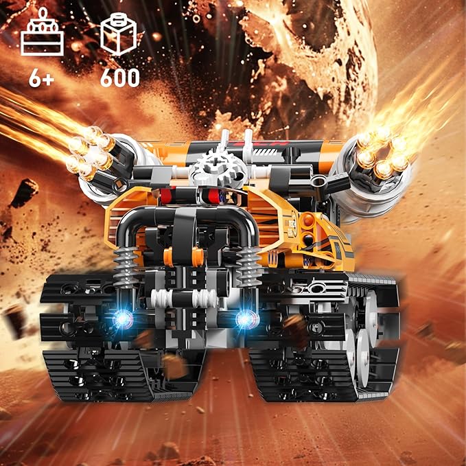 STEM Building Toys for Kids 6-12 5in1 Remote & APP Controlled STEM Robot Car Tank Building Kit 600 Pcs DIY Educational Building Blocks Set for Kids Science Learning Boys Girls Birthday Gifts Id