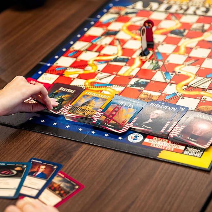 PragerU: Celebrate America - Race to The White House Board Game USA Trivia Game America’s 250th Anniversary Edition Families & Kids 8+ 2+ Players Made in America