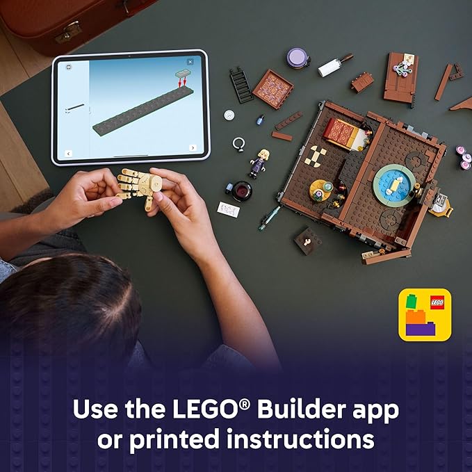 LEGO Wednesday Thing’s Apartment Building Toy - Transforming Trunk Playset W/Poseable Thing & Enid Sinclair Minidoll - Wednesday Merch for Girls & Boys Ages 10+ - Gift Idea for Birthdays - 76