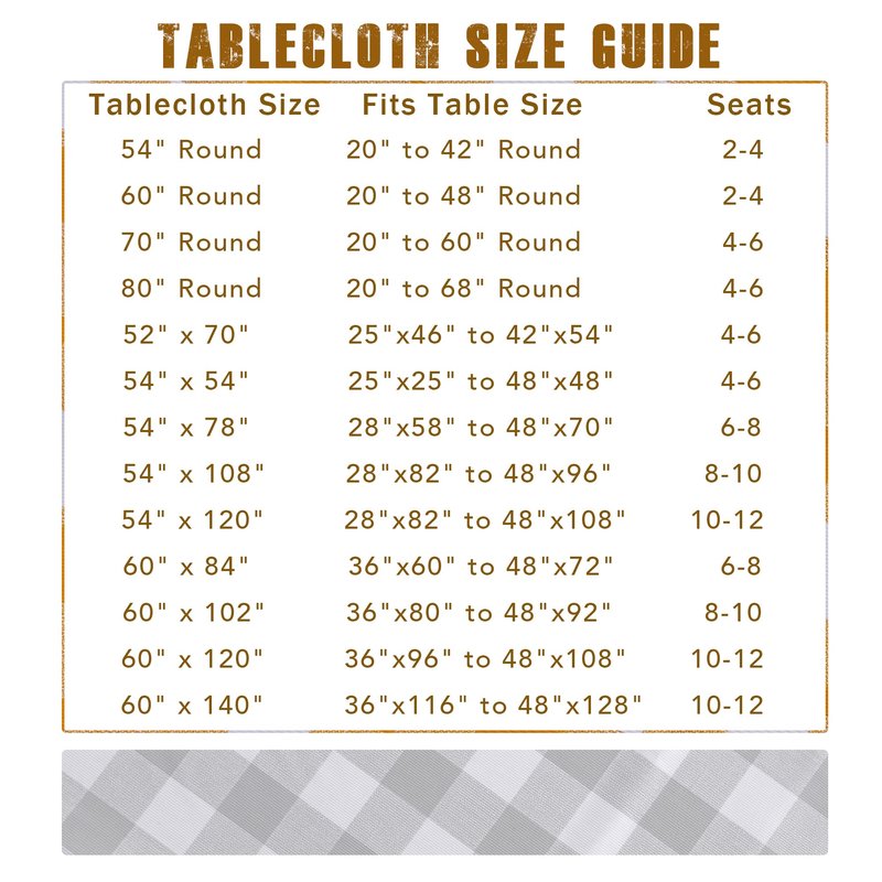sancua Checkered Vinyl Square Tablecloth - 54 x 54 Inch - 100% Waterproof Oil Proof Spill Proof PVC Table Cloth, Wipe Clean Table Cover for Dining Tables, Buffet Parties and Camping, Black and White