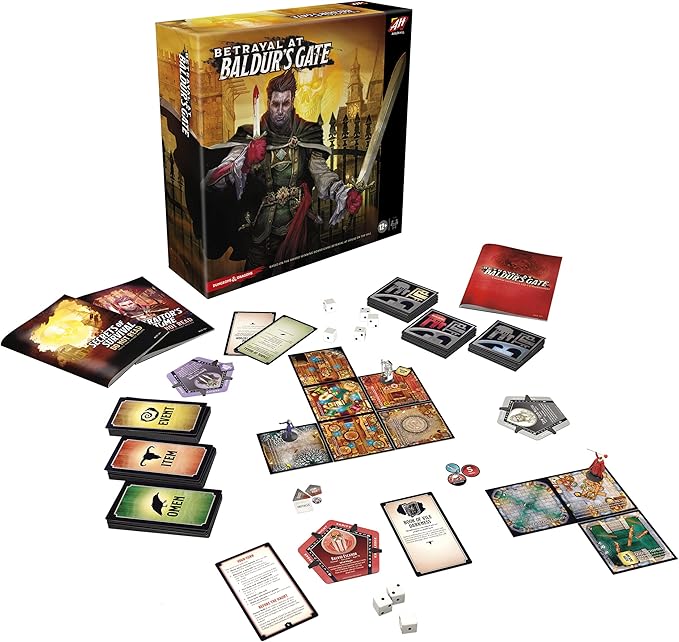 Hasbro Gaming Avalon Hill Betrayal at Baldur's Gate Modular Board Hidden Traitor GameAges 12 and UpD&DBased on Betrayal at House on The Hill