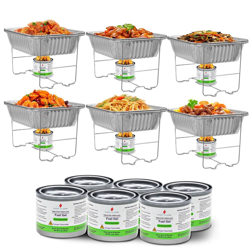 Bioethanol Gel Fuel Cans – Clean Burning Indoor Fuel for Making S’mores, Chafing Dish Fuel Cans, No Ash or Soot, Smokeless & Odorless for Indoor Fire Pits & Fireplaces, 45 Mins Burn Time for each