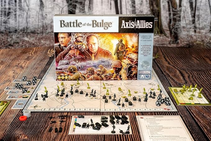 Renegade Game Studios Axis & Allies Battle of the Bulge WWII Strategy Board Game 2 Player Miniatures Wargame Ages 14+ 3-4 Hours
