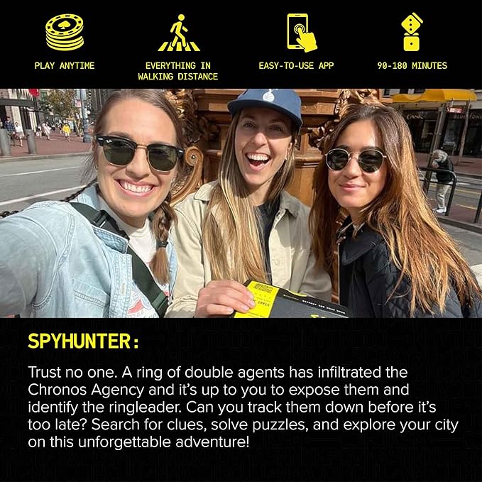 Tampa Outdoor Escape Room | Real City Scavenger Hunt | Gifts for Adults & Families | 1-6 Players 2-3 Hours 1 Mile Walking Distance