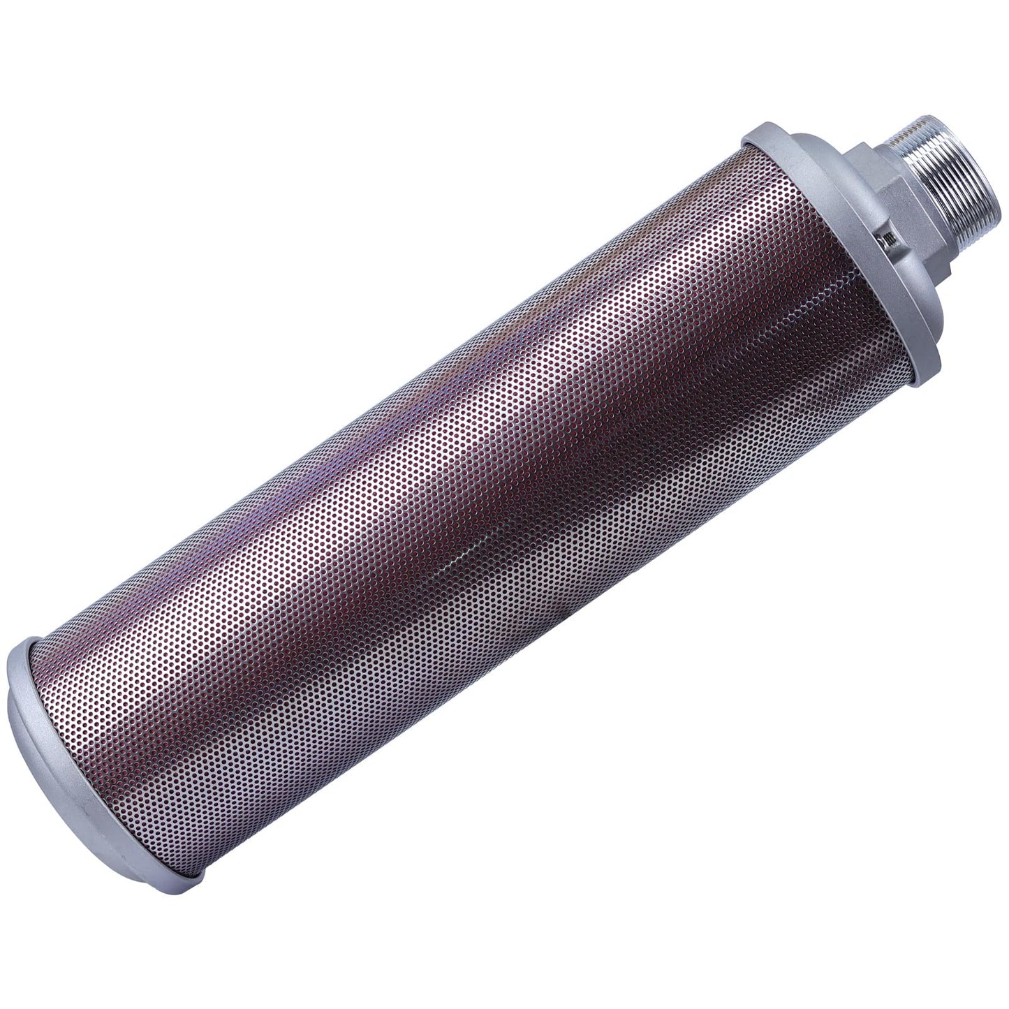 XY-20 Air Compressor Muffler 2" NPT Air Exhaust Muffler Silencer for Compressor Dryer Compressed Air Equipment and Systems, Single Chamber 145 PSI, Replacement Part