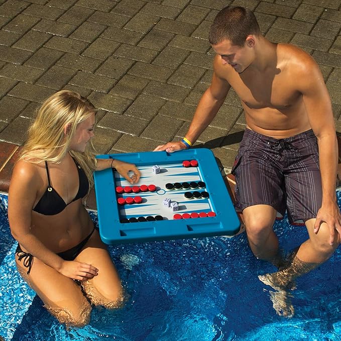 Swimline Floating Multi-Game Gameboard For 2-4 Players Blue