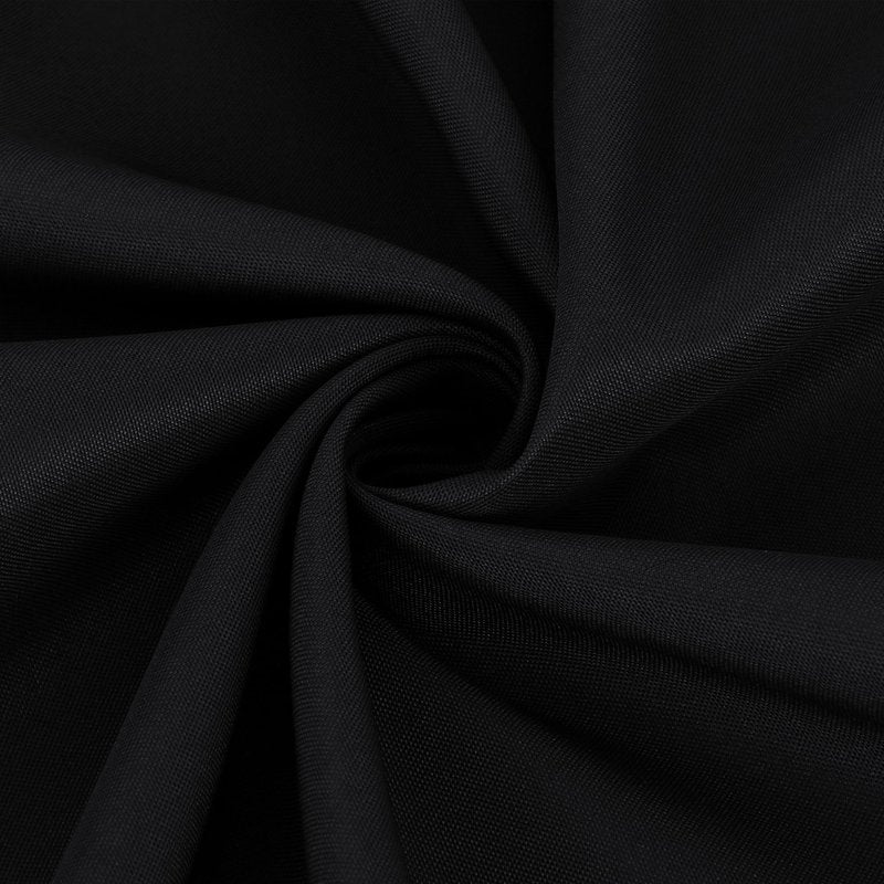 Fitable Black Tablecloths for Rectangle Tables, 6 Pack - 70 x 120 Inches - Reusable and Washable Table Clothes for 6-8 Ft Tables, Polyester Fabric Table Covers for Wedding, Party, Banquet