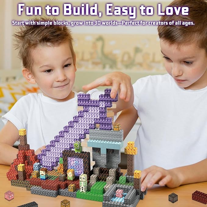 JIMI Building Blocks Set Premium Interlocking Blocks with Characters & Vivid Scenes - Creative Construction Toy for Kids 6+ & Builders STEM Learning Toy