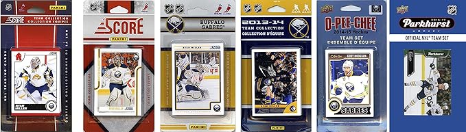 C&I Collectables NHL Buffalo Sabres Men's 6 Different Licensed Trading Card Team Sets White