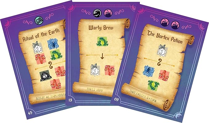 AEG Whirling Witchcraft | Use Recipes Generate Magical Ingredients & Overflow Opponent's Cauldron | Halloween Board Game | 2-5 Players | Ages 10+