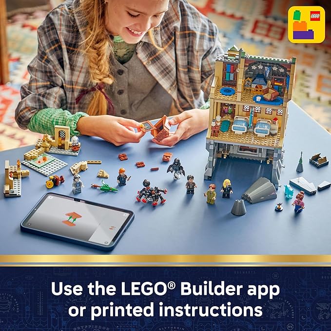 LEGO Harry Potter Hogwarts Castle: Hospital Wing Building Toy for Girls & Boys - Pretend Play Set for Kids Ages 9+ - W/7 Minifigures & Wolf Patronus Toy Figure - Gift Idea for Birthdays - 764